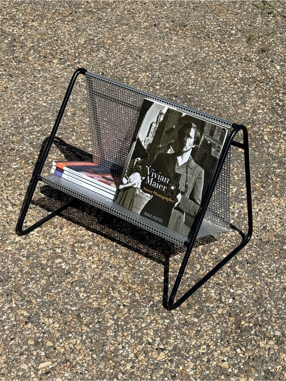 Genuine Rare Metal c1950s Vintage Book Magazine Rack by Pilastro Zwanenburg - Picture 3 of 14